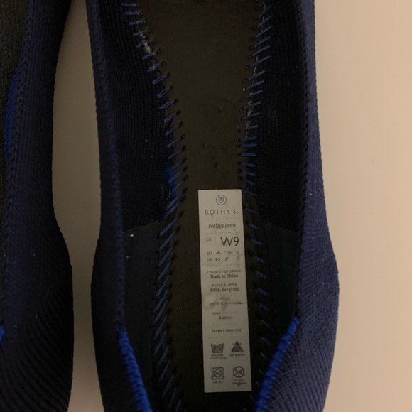 Rothy’s size 9 Navy flats - Picture 3 of 5